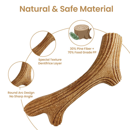 Durable Natural Rubber Dog Chew Bone Toy