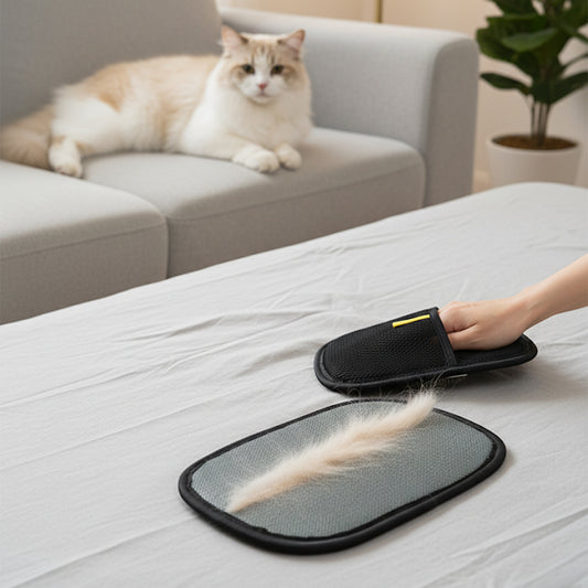 Pet Grooming Gloves – Hair Remover & Massager Brush