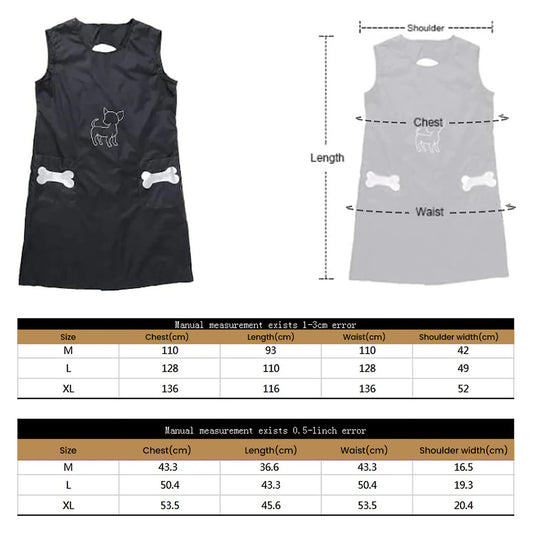 Anti-Static Grooming Smock for Pet Professionals