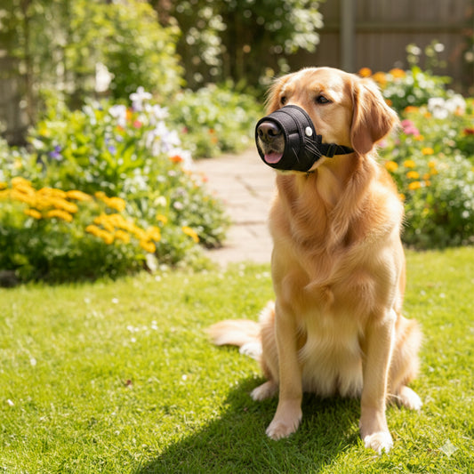 Soft Nylon Dog Muzzle – Adjustable & Breathable