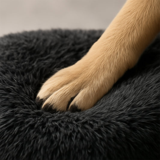 Anti-Anxiety Donut Dog Bed – Warm & Plush Comfort