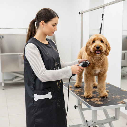 Anti-Static Grooming Smock for Pet Professionals
