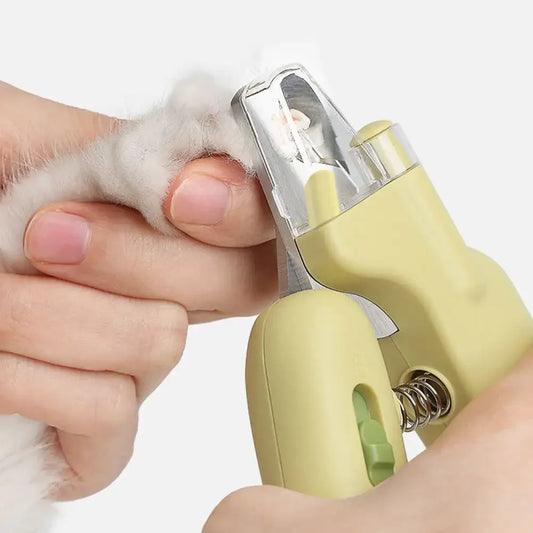 Pet Nail Clippers Dog Cat Nail Trimmer Labor-Saving Nail Clipper Convenient LED Electric Nail Grinder Dog Grooming Supplies