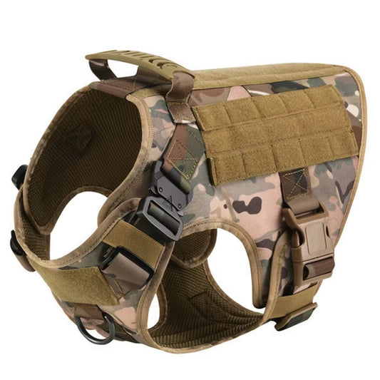 Large Dog Harness and Leash Set Pet German Shepherd Malinois Training Walking Vest Dog Harness and Collar for Medium Large Dogs