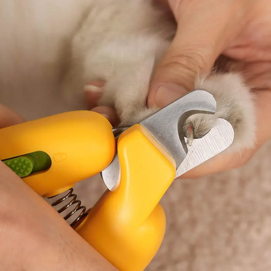 Pet Nail Clippers Dog Cat Nail Trimmer Labor-Saving Nail Clipper Convenient LED Electric Nail Grinder Dog Grooming Supplies